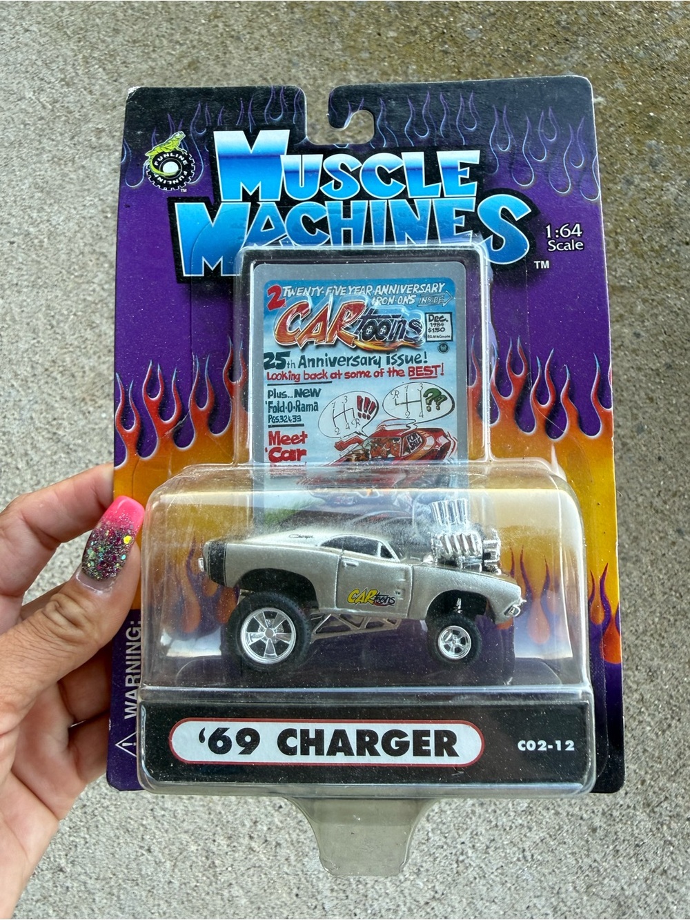 '69 Charger Die-Cast Car - Silver